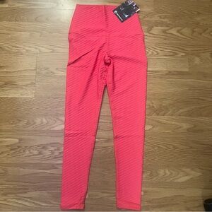 NWT Born Primative hot pink textured leggings with butt scrunch